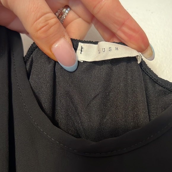 Lush Strappy Back Pleated Bottom Dress - Picture 6 of 14